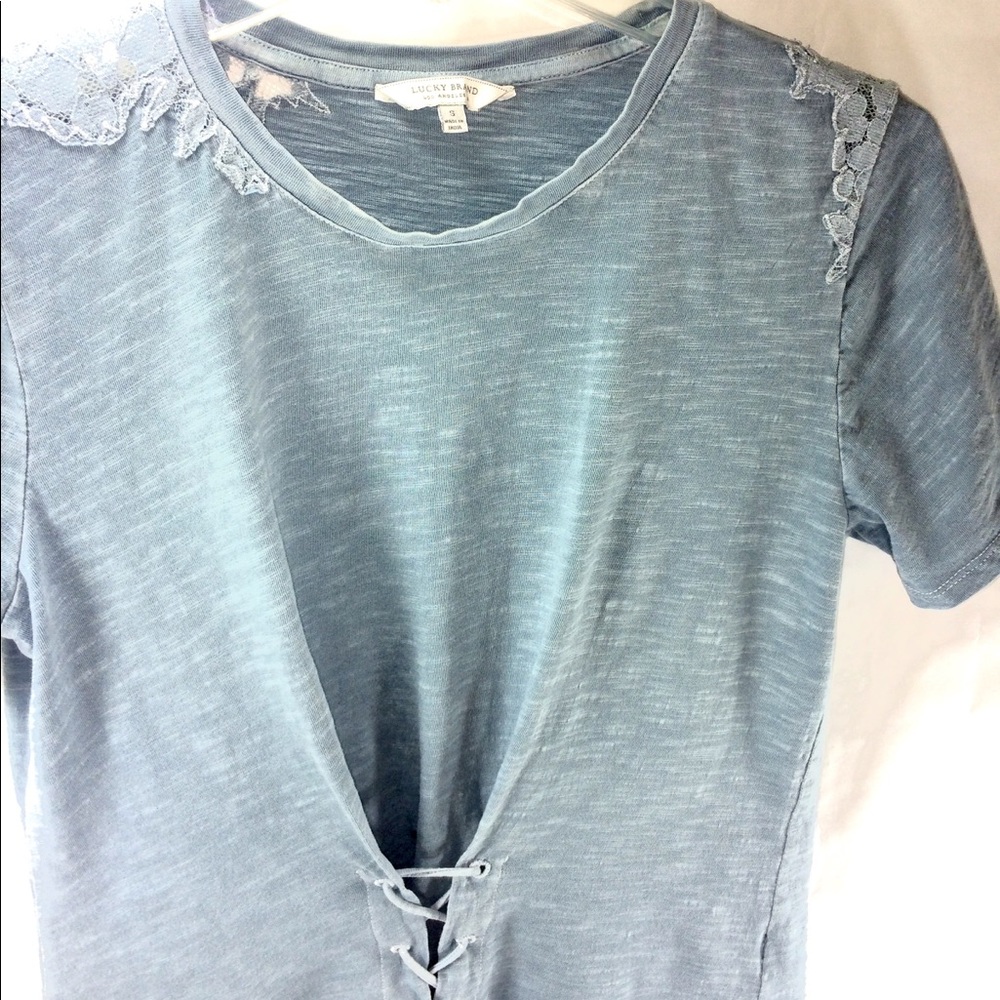 Lucky Brand corset t shirt - Picture 2 of 7